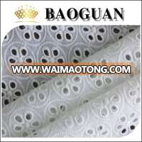 60*60 90*88 white eyelet cotton embroidery fabric BG2350